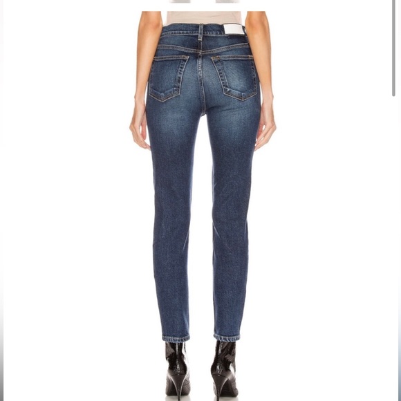 NWT- RE/DONE Originals x Revolve High Rise Ankle Crop || Style# 190-3WHRAC - Picture 3 of 14